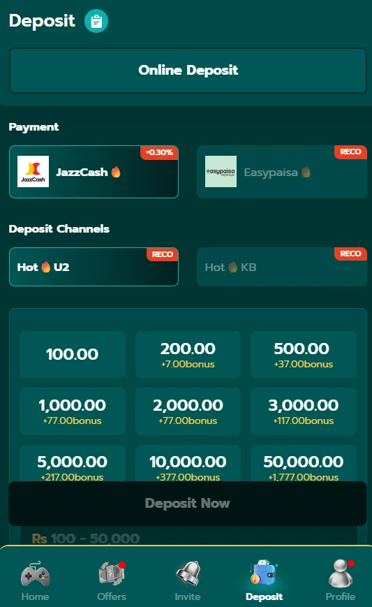 How to deposit money on 1ppp game.