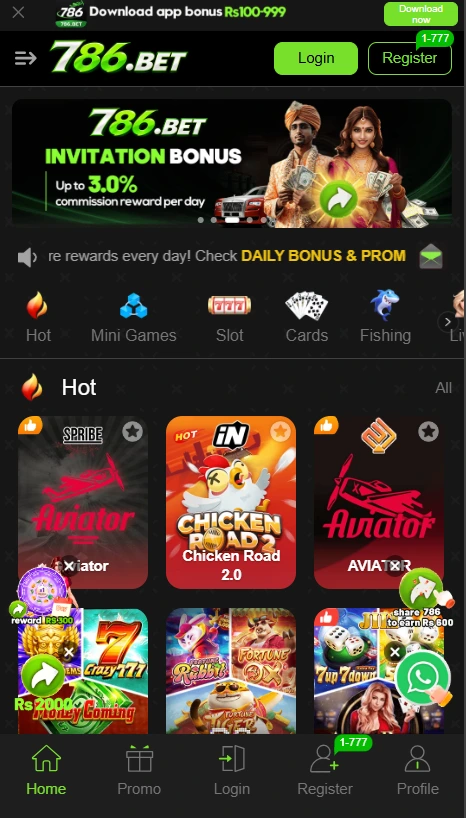 786Bet Game screenshot image.