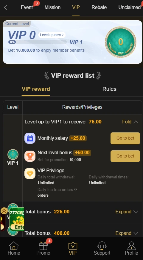 sz777 game bonuses screenshot image.