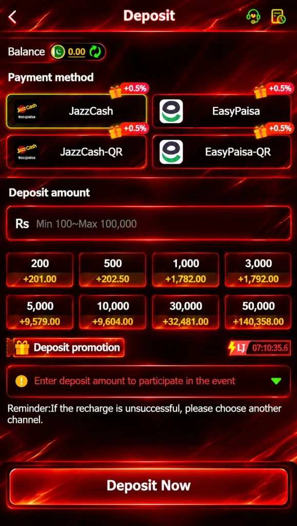 XF777 Game deposit money guide image.