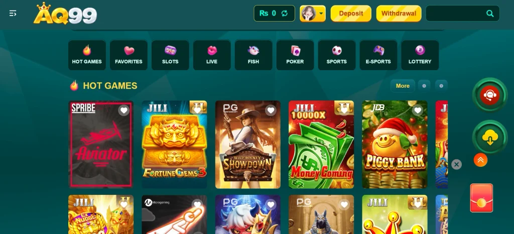 AQ99 Game latest earning game screenshot image.