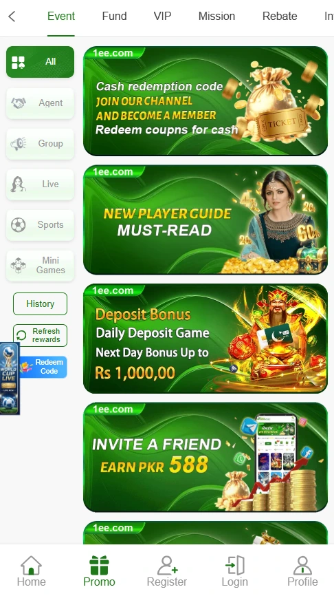 1lee game promo guide image for users.